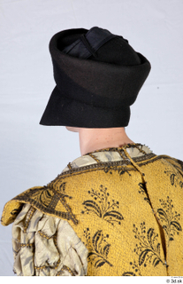  Photos Medieval Prince in cloth dress 1 Formal Medieval Clothing black chaperon caps  hats head medieval Prince 0004.jpg